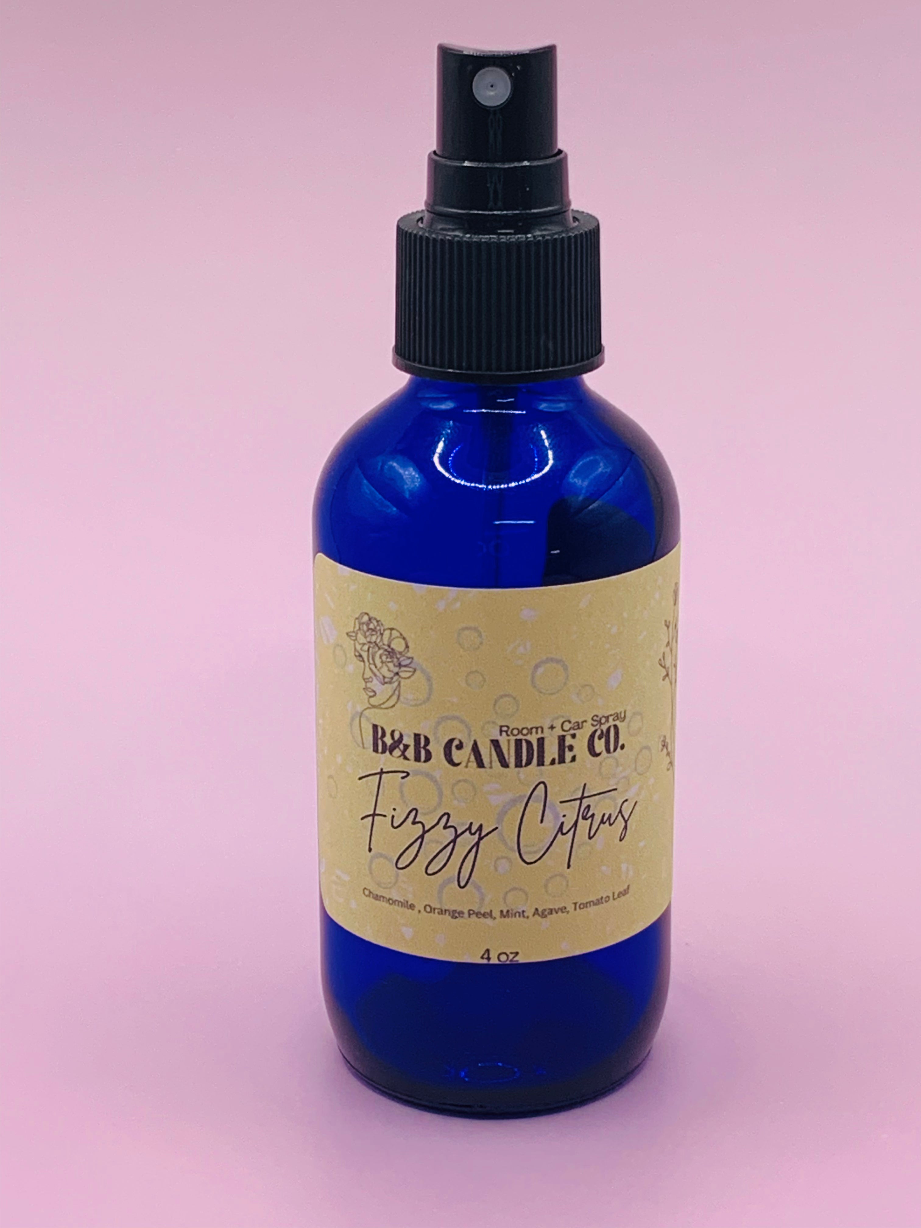 Fizzy Citrus 4oz Glass Room & Car Spray