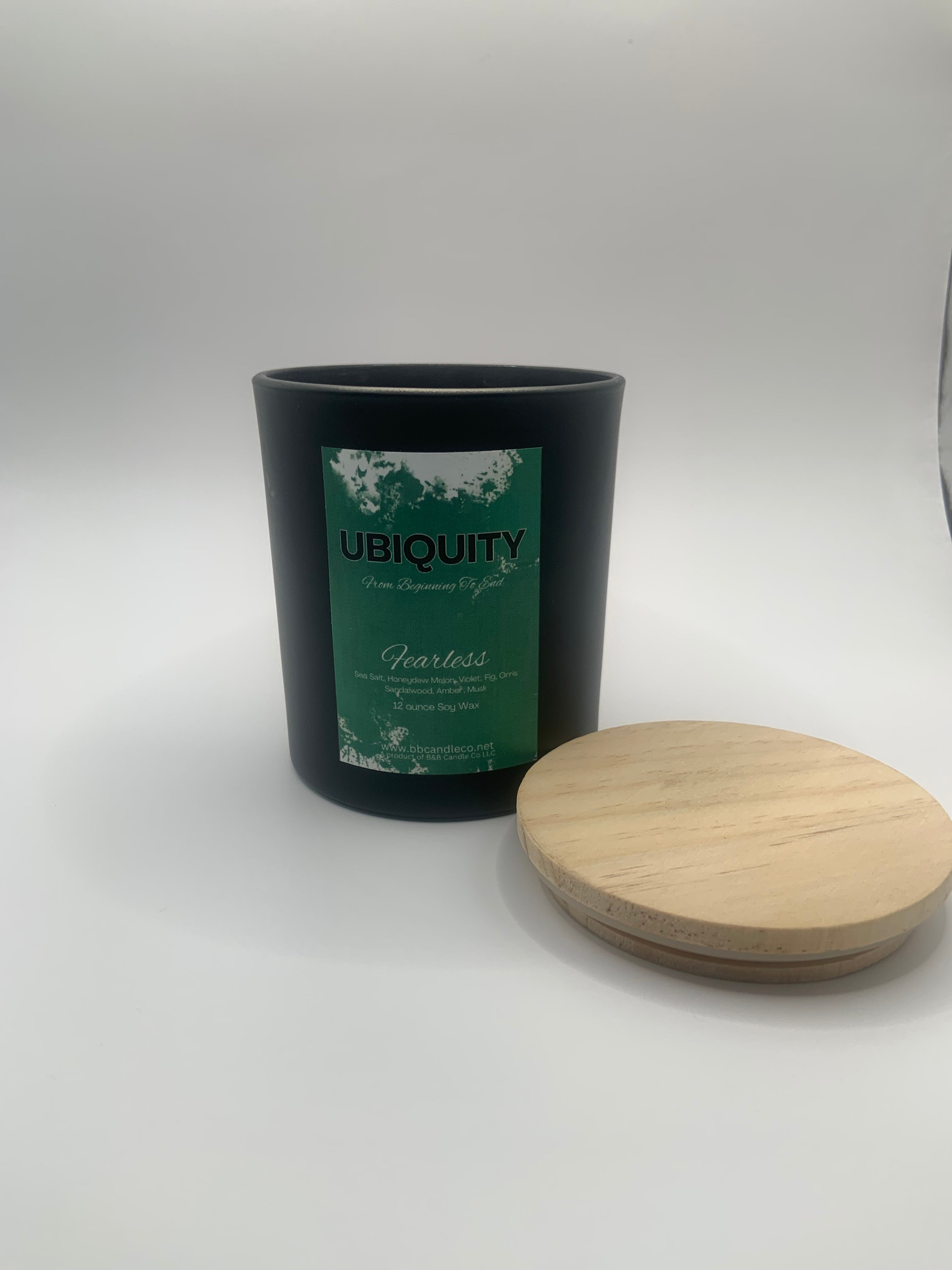 Ubiquity Fearless Scented Candle 12oz Aromatherapy Masculine Vibe