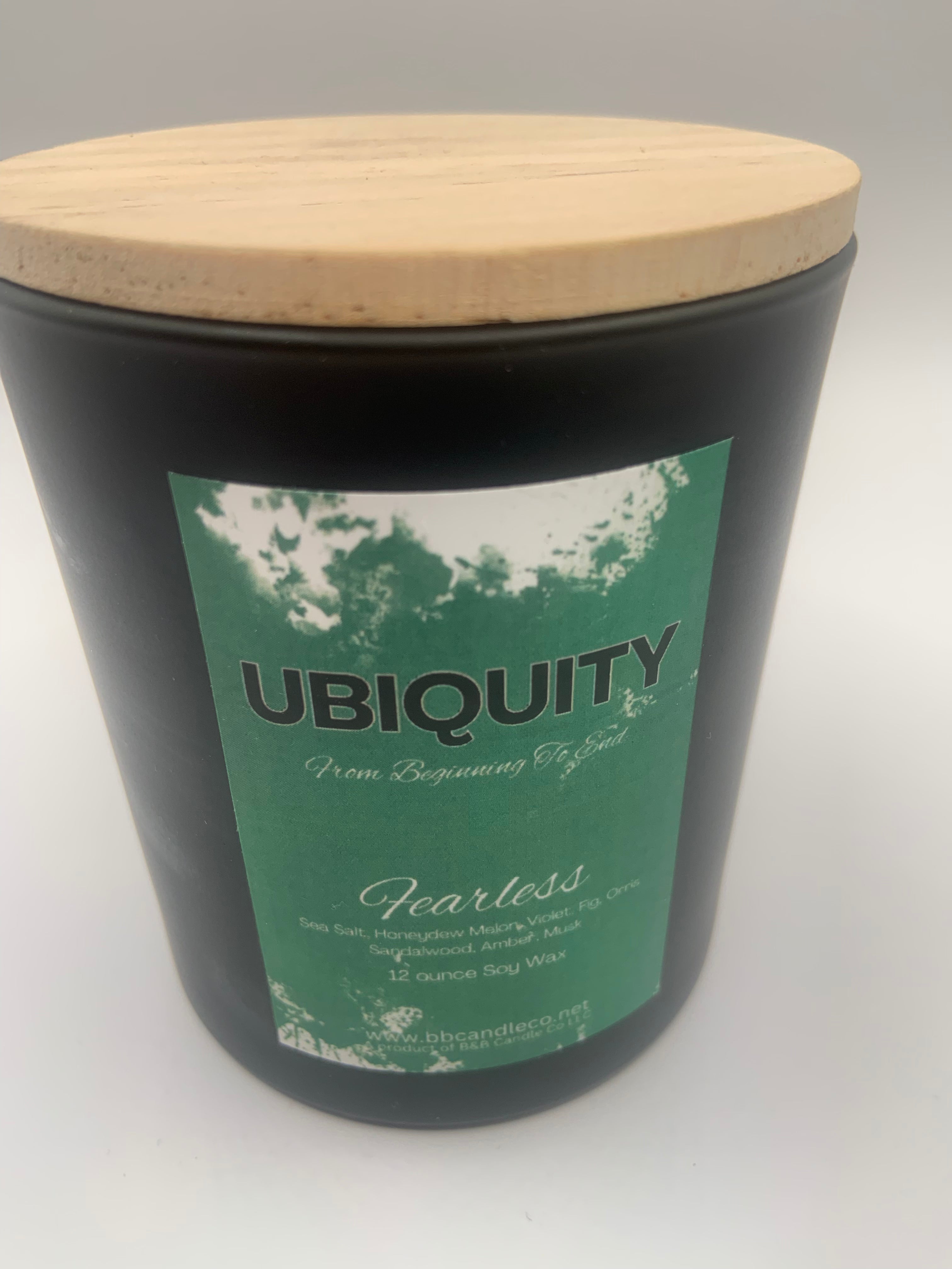 Ubiquity Fearless Scented Candle 12oz Aromatherapy Masculine Vibe