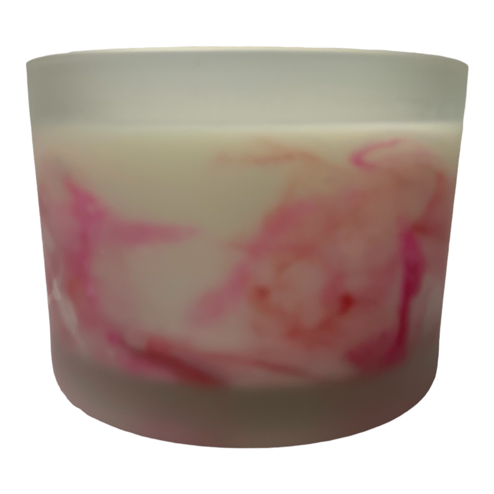 Large 12oz Oregon Rose Candle Marble Design Frosted Glass With 3 Wicks