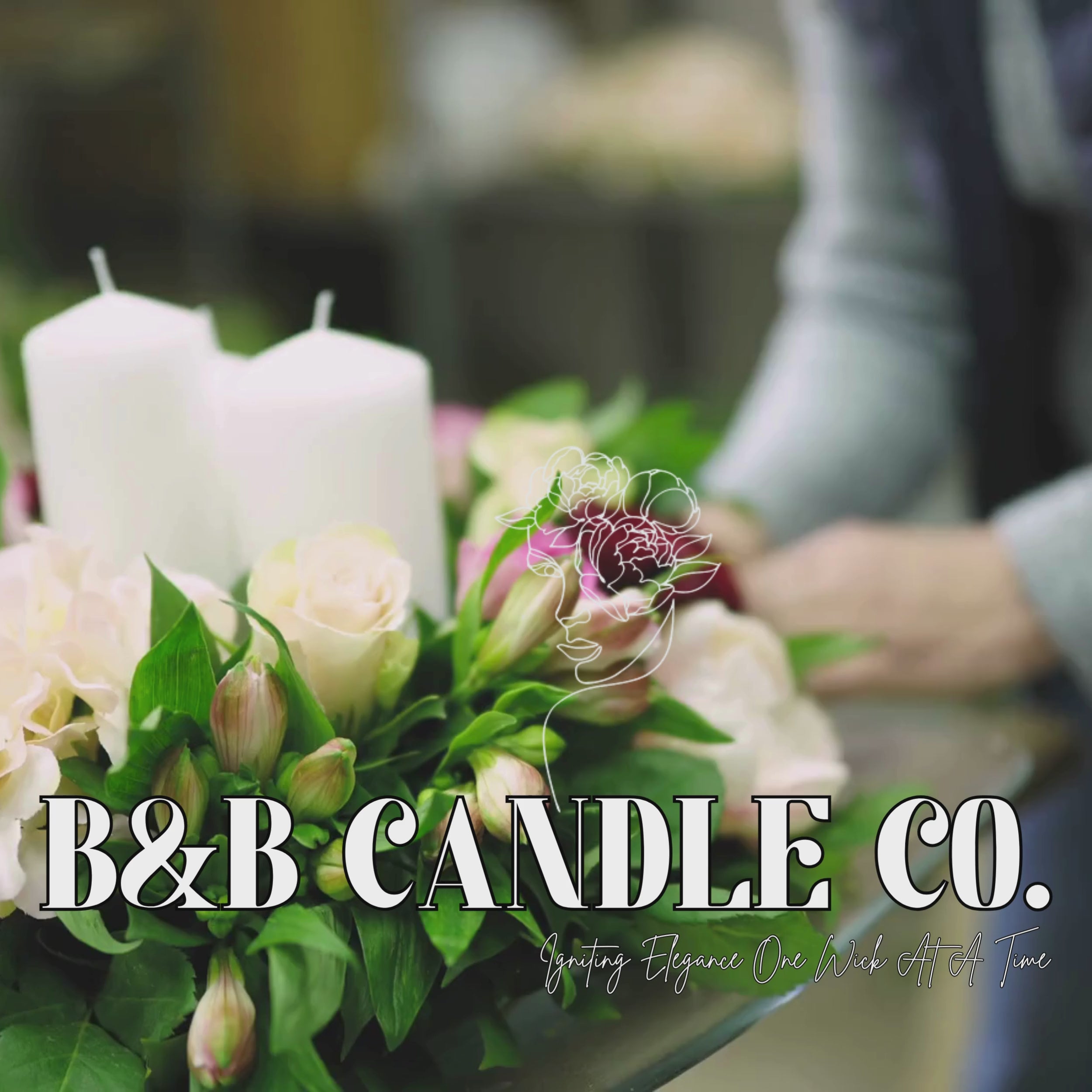 Local Flower Shop Scented Candle | 7.5 Ounce Fresh Floral Blooms and Greenery in a Rustic Design