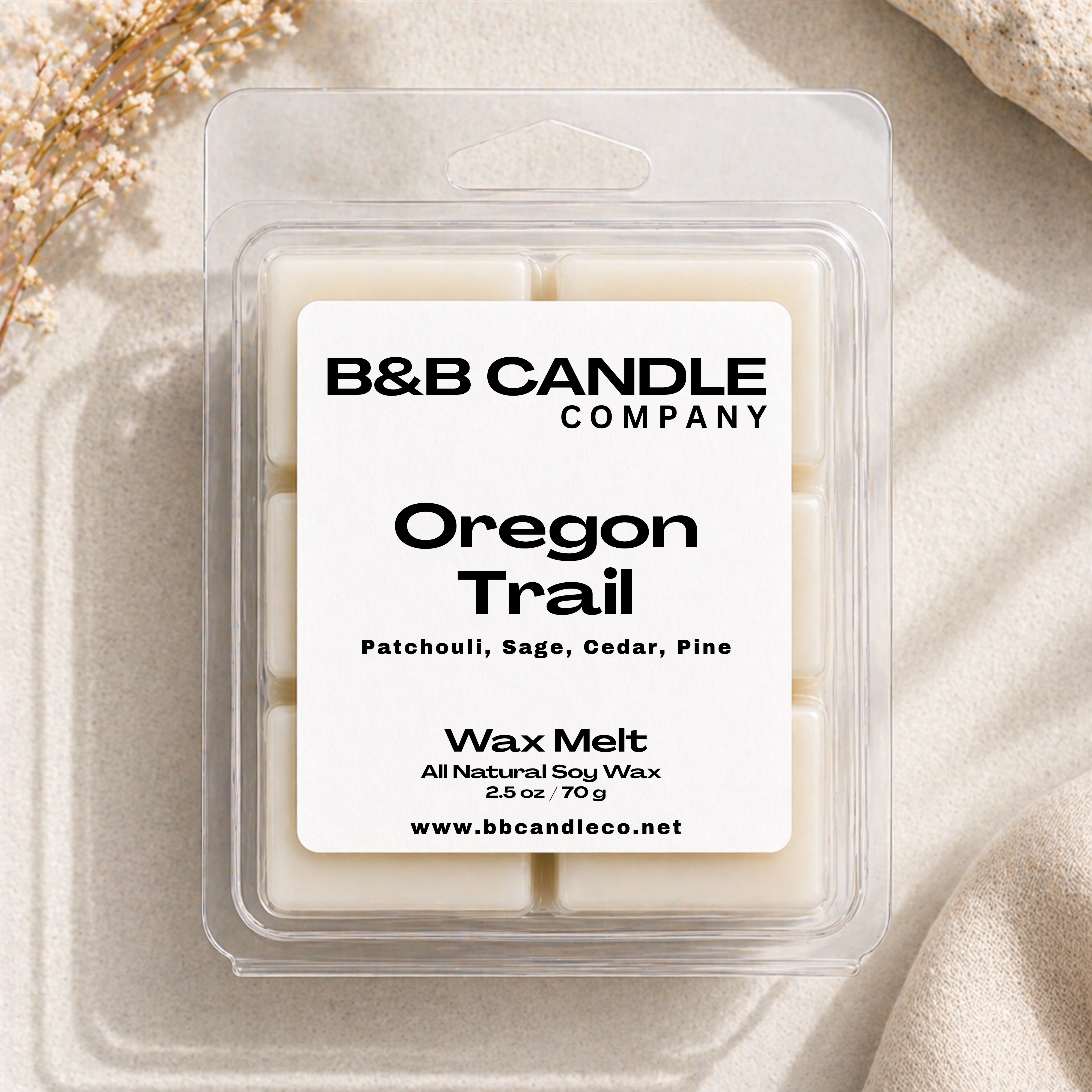 Oregon Trail Wax Melt | Earthy Woodsy Soy Wax Melt with Pine, Cedar & Patchouli