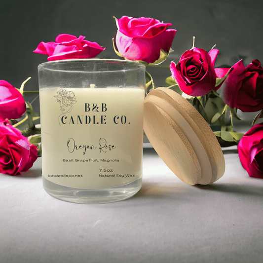 Oregon Rose Scented Candle | Captivating Rose and Fresh Floral Scents Inspired by Oregon's Beauty