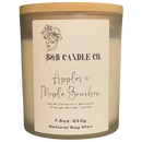 Apples & Maple Bourbon 7.5 oz Fall Winter Cozy Vibe Candle