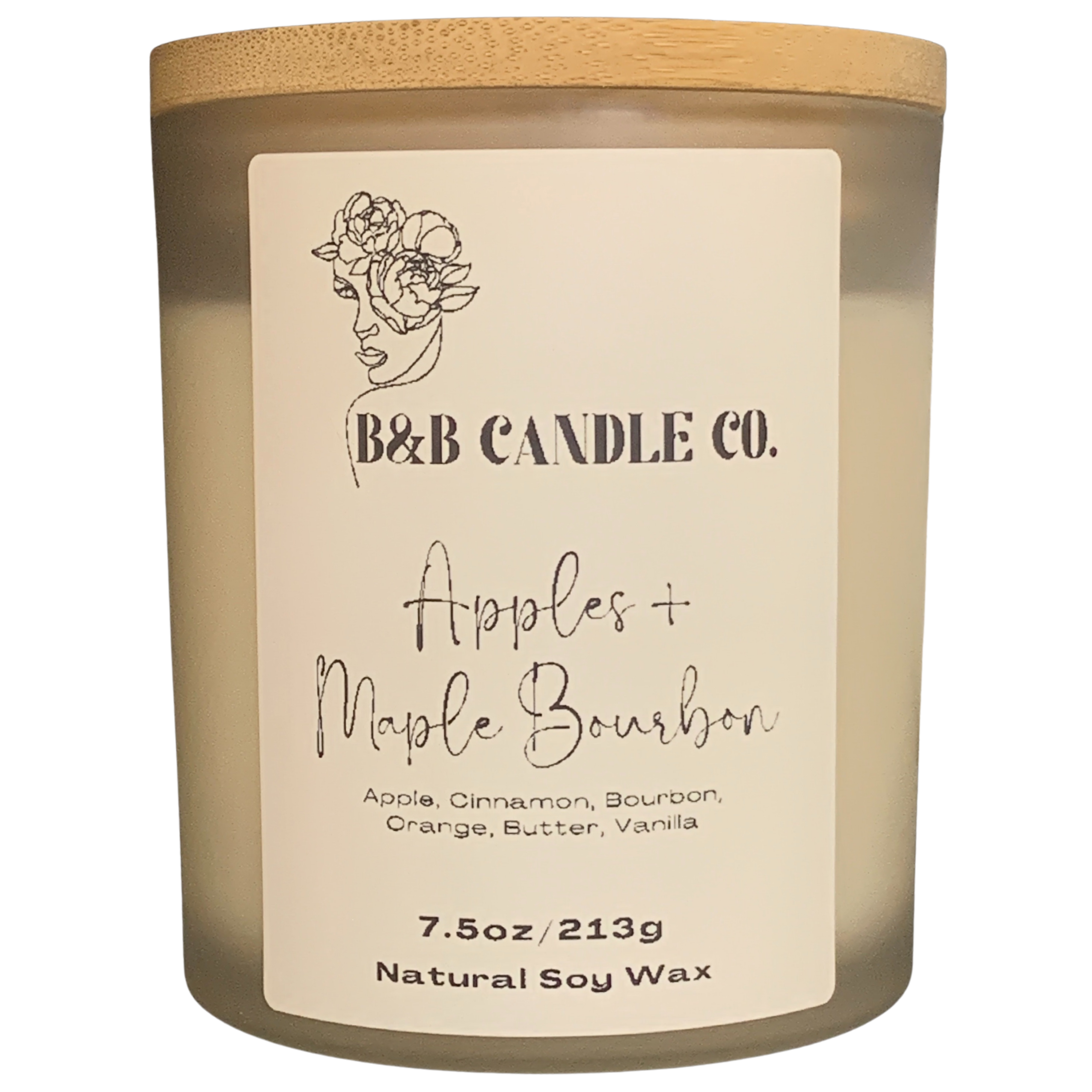 Apples & Maple Bourbon 7.5 oz Fall Winter Cozy Vibe Candle