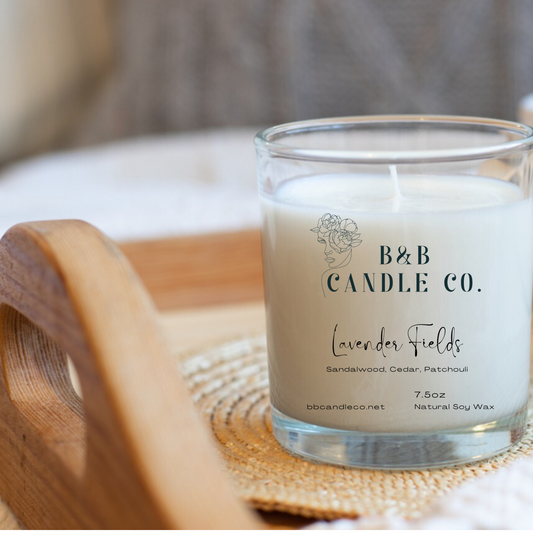 Lavender Fields Scented Candle | Relaxing Floral Lavender for Tranquil Spaces