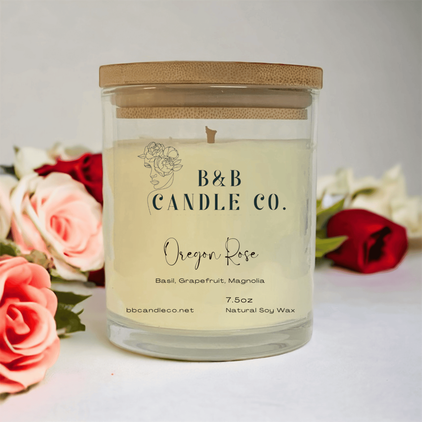 Oregon Rose Scented Candle | Captivating Rose and Fresh Floral Scents Inspired by Oregon's Beauty