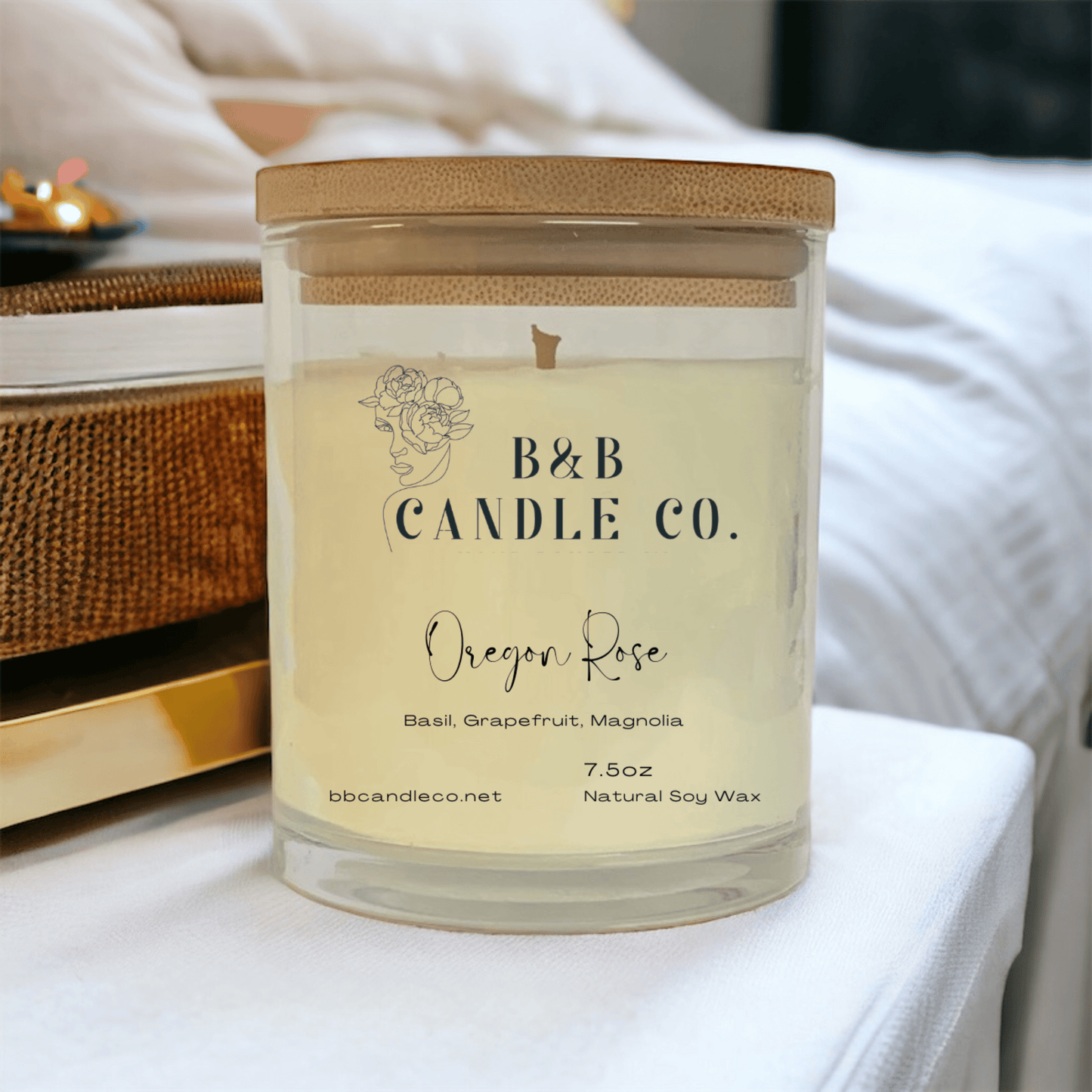 Oregon Rose Scented Candle | Captivating Rose and Fresh Floral Scents Inspired by Oregon's Beauty