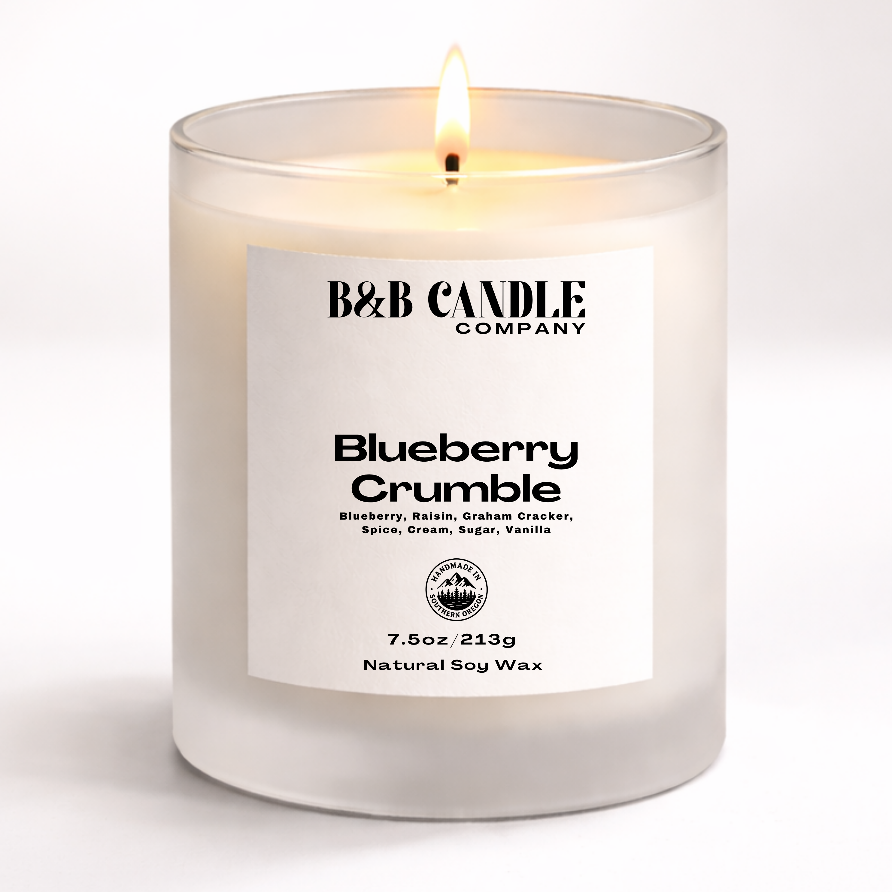 Blueberry Crumble Soy Candle | Fresh Blueberry Bakery Candle