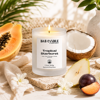 Tropical Starburst Candle | Tropical Fruit Soy Candle | Vanilla Coconut