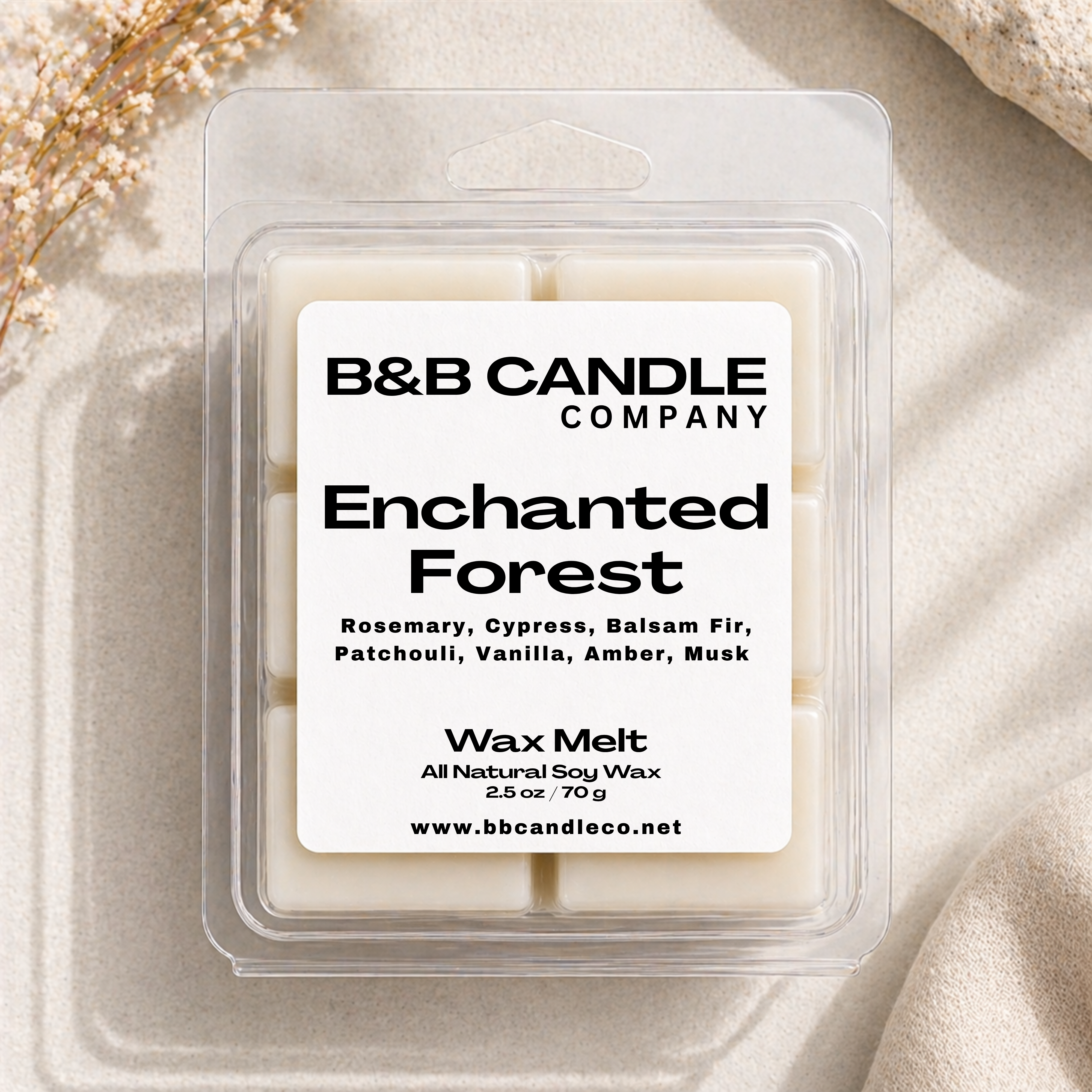 Enchanted Forest Wax Melt | Deep Woodsy Soy Wax Melt with Fir, Cypress & Amber