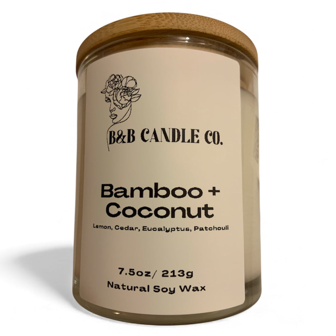 Bamboo + Coconut - 7.5 oz Soy Candle | Clean Fresh Home Fragrance