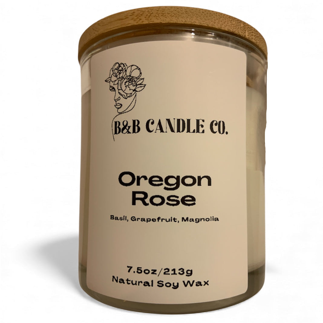 Oregon Rose - 7.5 oz Soy Candle | Classic Floral Home Fragrance