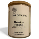 Rest + Relax Scented Candle – Spa Day Aromatherapy Blend – 7.5 oz