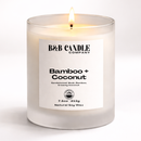 Bamboo + Coconut - 7.5 oz Soy Candle | Clean Fresh Home Fragrance