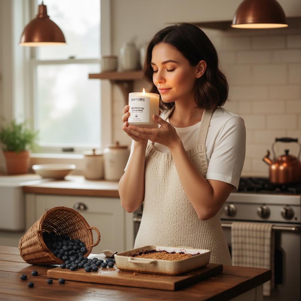 Blueberry Crumble Soy Candle | Fresh Blueberry Bakery Candle