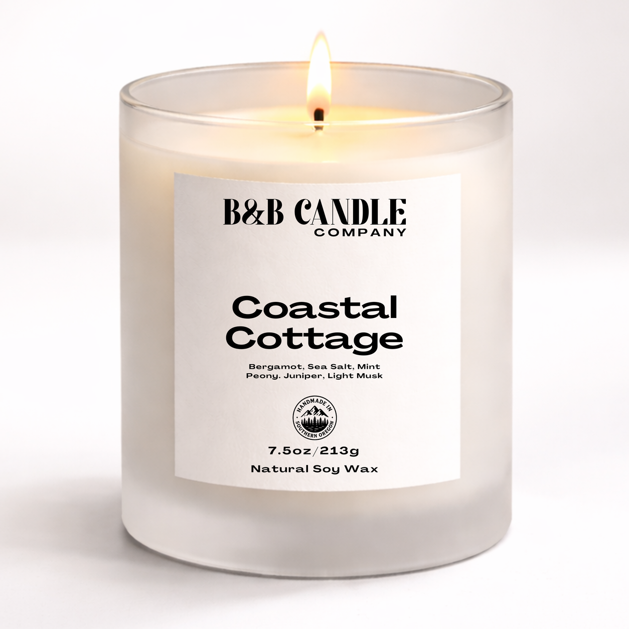 Coastal Cottage Soy Candle | Fresh Ocean Breeze Jasmine + Sea Salt