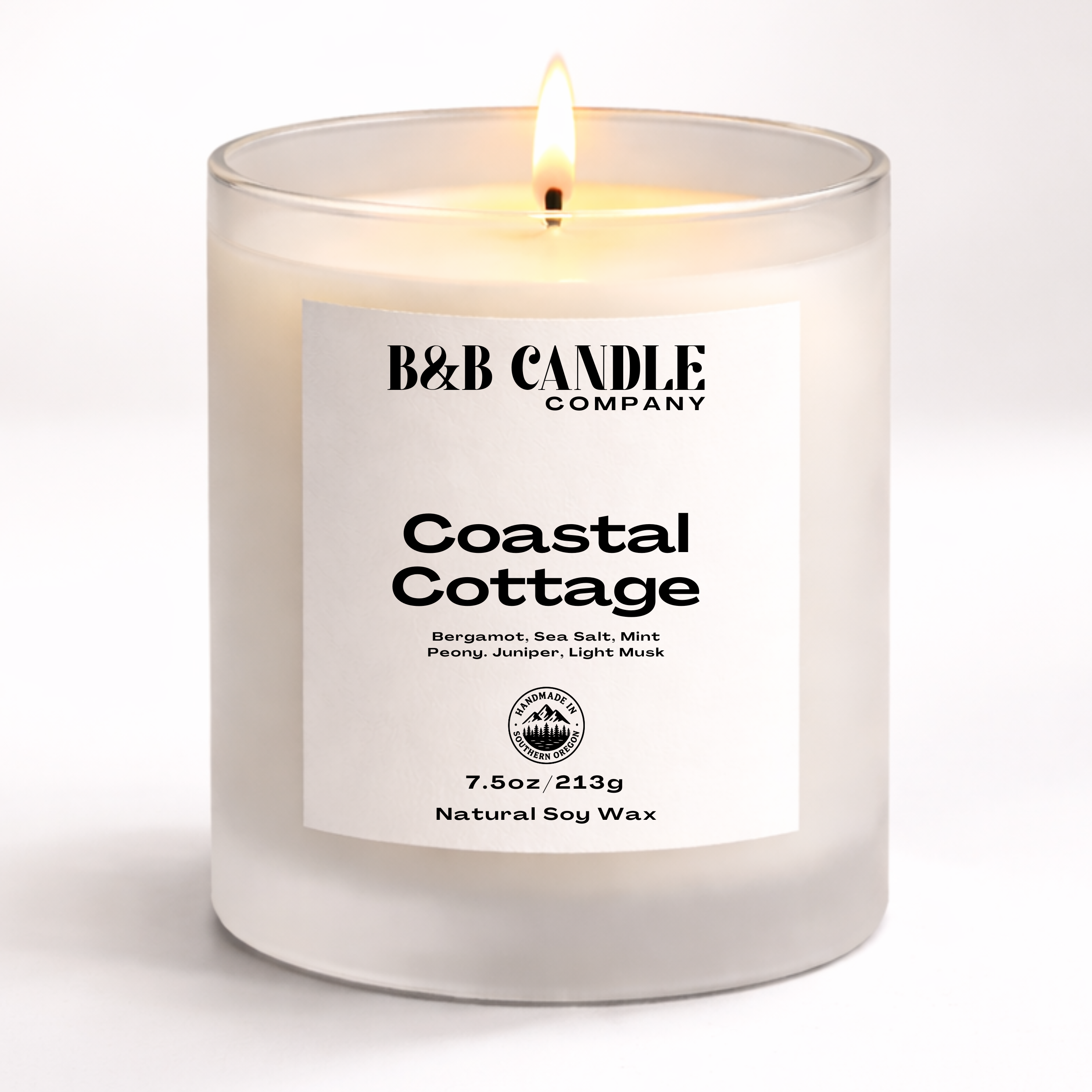 Coastal Cottage Soy Candle | Fresh Ocean Breeze Jasmine + Sea Salt