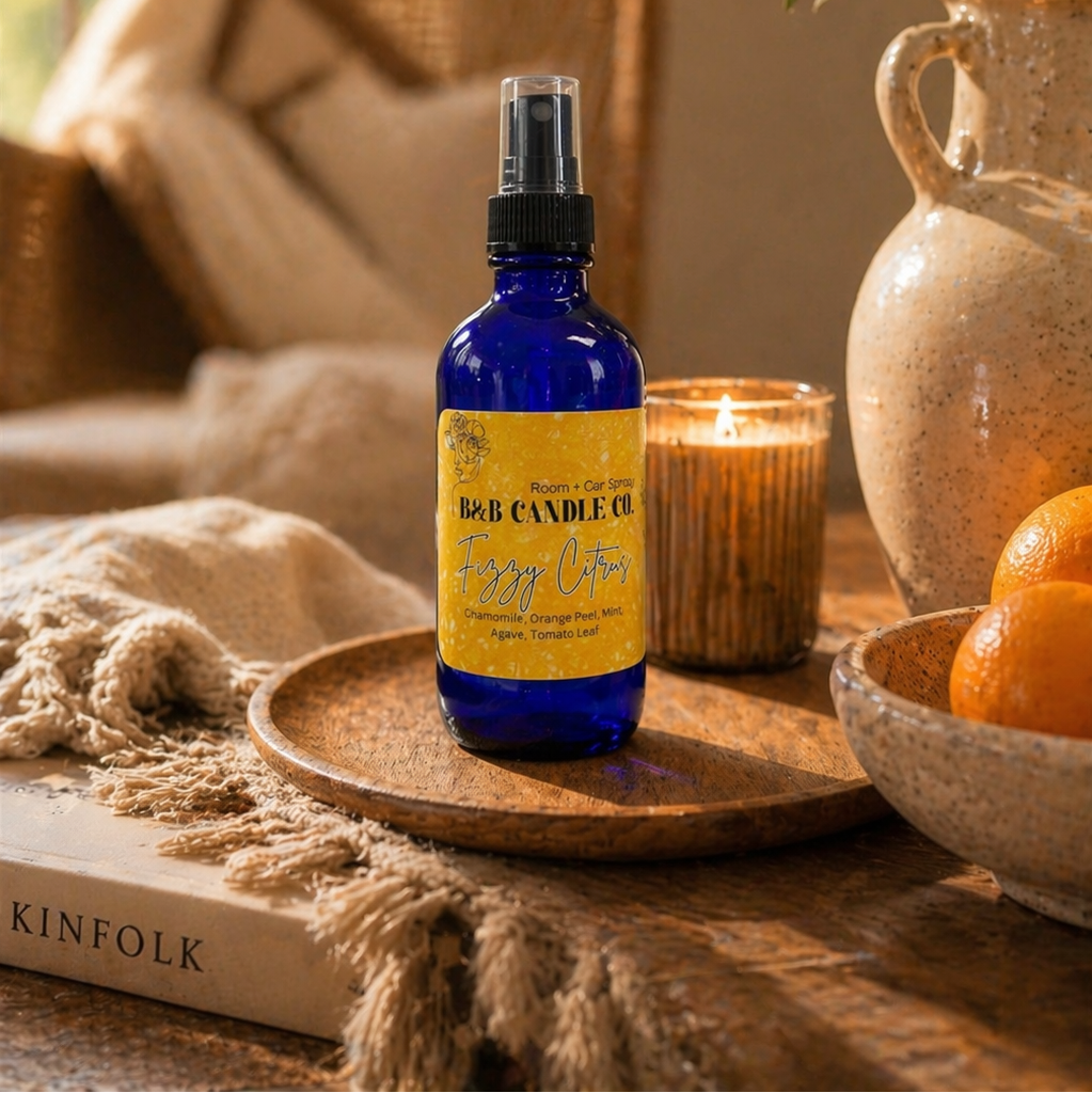 Fizzy Citrus Room + Car Spray | Bright Orange Lemon Mist