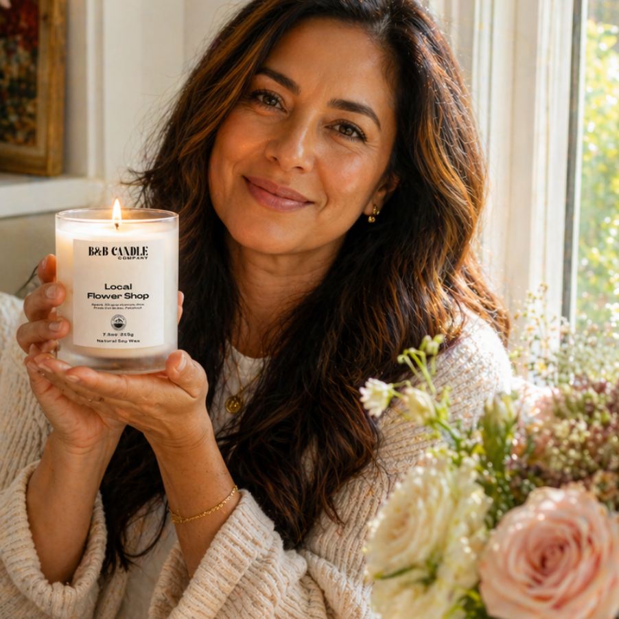 Local Flower Shop Soy Candle | Clean Floral Aroma + Agave and Patchouli