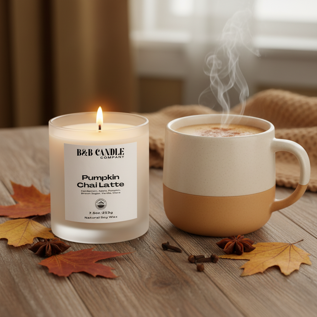 Pumpkin Chai Latte Soy Candle | Pumpkin + Chai + Vanilla